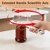 cheap Openers-4 in 1 Multi-Purpose Jar Opener, 1Pc/2Pcs Adjustable Stainless Steel Jar Opener, Multi-Functional Retractable Jar &amp; Bottle Openers, Multi Size Lid Tool for Jars Cans Wine Bottles, Home Kitchen Helper