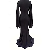 Χαμηλού Κόστους Γυναικείες Στολές-Walpurgis Night Φορέματα Φόρεμα αποκριών Μάγος Μορτίσια Άνταμς Οικογένεια Άνταμς Πανκ &amp; Γκόθικ Ενηλίκων Γυναικεία Απόκριες Πάρτι / Βράδυ Ντύνομαι