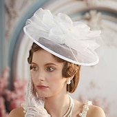 economico Fascinatori &amp; Cappelli-Derby Copricapo affascinante Gentildonna Floreale Costume Per donna Mascherata Ascot Festival delle corse di cavalli Adulti Copricapo