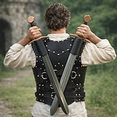 cheap Armor-Retro Vintage Medieval Renaissance Armor Knight Ritter Ranger Fancy Dress Unisex Celtic Fantasy Halloween Carnival Renaissance Fair LARP Adults' Chest Guard