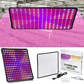 זול נורות גידול צמחים-לוח קוונטי led ספקטרום מלא לגידול צמחים לחממה &amp;סוקולנטים, פריחה בתוך הבית &amp;הידרופוני, תקע האיחוד האירופי/ארה"ב/בריטניה/אוסטרליה, בהירות מתכווננת, יעיל באנרגיה