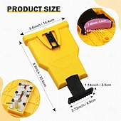 Недорогие Измерительные приборы-точилка для зубьев бензопилы, прочная, простая в использовании, мощная, острая, с креплением на шину, быстрая заточка, инструменты для заточки цепей бензопилы с точильными камнями.