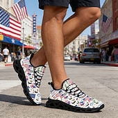 voordelige Mannen schoenen-Sneakers voor heren ter ere van het 250-jarig jubileum van de Verenigde Staten – patriottisch design met comfort en duurzaamheid, ideaal voor muziekfestivals, Onafhankelijkheidsdag en casual dagelijks gebruik.