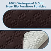 abordables Housse de fauteuil inclinable-Housse de fauteuil inclinable 100 % imperméable, housse antidérapante pour fauteuil inclinable, housse de protection pour canapé et fauteuil inclinable pour chiens et animaux de compagnie.