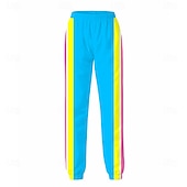 baratos Conjuntos-Hippie Anos 80 Estilo de rua Calças Roupa Jaqueta Manga Comprida Discoteca Geométrica Fantasia Unisexo Fantasia de Carnaval Baile de Máscaras Casual Dia a Dia Festas &amp; Noite Adulto Blusa Calças