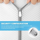 お買い得  ランドリーバッグ＆洗濯物入れ-デリケートな衣類用のハニカムメッシュランドリーバッグ6個パック - ブラジャー、ランジェリー、靴下、ベビー服用の12x16インチミディアム洗濯バッグ - ジッパー開閉でデリケートな衣類を優しく洗います。