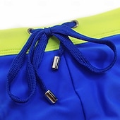 olcso Úszónadrág és deszkás rövidnadrág-Férfi Úszónadrágok Fürdőnadrág Boxer fazonú fürdőnadrágok Színblokkolás Zsinór Gyors szárítás Rugalmas Légáteresztő Alsók Szörfözés Vízi sportok Úszás Nyár