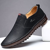 economico Scarpe Casual Slip-On-scarpe casual slip-on da uomo in similpelle, comode e versatili, ideali per uscite rilassate o serate in resort