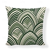 cheap Throw Pillows,Inserts &amp; Covers-Nordic Green Plant Leaf Pattern Linen Throw Pillow Cover Decorative Cushion Cover for Sofa Bed Headboard Car and Nap Pillow Use