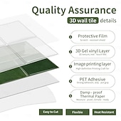 abordables Pegatinas de pared-Paquete de 10 paneles decorativos de pared 3D, azulejos de vinilo vintage de epoxi para salpicadero de cocina, adhesivos autoadhesivos despegables, aptos para cocinas, baños, lavanderías y vehículos