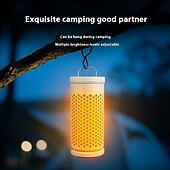 levne Camping Lights &amp;amp; Lucerny-Venkovní LED ambientní kempingové světlo, nastavitelná teplá stanová svítilna, přenosná nouzová lampa nabíjecí baterií typu C pro turistiku, párty a vánoční dárek