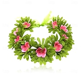 cheap Girls' Costumes-Princess Moana Dress Costume Flower Crown Movie TV Theme Costumes for Girls' Kid's Carnival Children's Day Beach Party Birthday