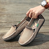 tanie Buty casual slip-on-męskie niebieskie, dżinsowe, wsuwane mokasyny, ręcznie szyte, codzienne buty na codzienne dojazdy do pracy, weekendowe wypady i spacery po plaży