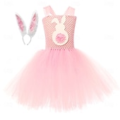 preiswerte Tierkostüm-Tutu Robe Tier Kaninchen Osterhase Kleider Lustig Kinder Mädchen Halloween Ostern Karneval Party Verkleiden