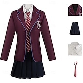  Genius Girl Cosplay Costume Outfits Casual School Uniforms for Unisex Kid's Adults' Halloween Carnival Carnival Halloween School Wear
