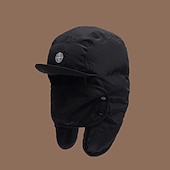 economico Cappellino da baseball da uomo-Per uomo Da aviatore Nero Verde fibra di poliestere Regolabile Caldo Sport e Outdoor All'aperto Abbigliamento casual alla moda Ciclismo Tinta unica Calore Termico Antivento