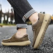 tanie Casualowe buty na sznurówki-szare, męskie trampki casualowe – lekkie i elastyczne, idealne do podróży, na co dzień i na przygody na świeżym powietrzu