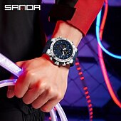 זול שעונים דיגיטלים-SANDA גברים שעון דיגיטלי מינימליסטי רטרו וינטג ' פאר ספורטיבי זורח שעון עצר Alarm Clock ספירה לאחור ג'ל סיליקון שעון