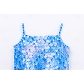  sereia Princesa sereia Vestidos Fantasia de festa temática Fantasias for Para Meninas Crianças Carnaval Baile de Máscaras Festa Feriado