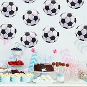 halpa Maailman jalkapallo-ottelu 2026-10-osainen jalkapallopaperilyhtyjuhlakoristeet, vuoden 2026 jalkapallo-ottelun teema, sisätiloissa roikkuva pöydän keskipiste, syntymäpäiväjuhlien koristeet