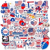  250 פיסים מדבקות ליום עצמאות ארצות הברית מדבקות פרפר אהבה ליום העצמאות האמריקאי מקורות חוצי גבולות