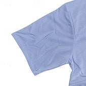 tanie Zestawy koszulek męskich Basic-Męskie T-shirt Garnitury 2 sztuki stroje Koszulka i spodenki Krótki rękaw Półgolf Lato Równina Moda Codzienny 2-częściowa Codzienny Urlop Dzienne zużycie Zgniła zieleń Czarny Biały Top Tee dla