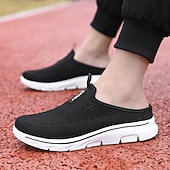 voordelige Herenklompen &amp; instappers-Marineblauwe instapsneakers van mesh voor heren – lichtgewicht, ademende wandelschoenen voor dagelijks gebruik.