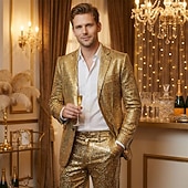 economico Cime-Disco Anni '80 Abiti Completi &amp; Blazer Blazer con Colletto a Revers Disco Costume Per uomo Mascherata Club Feste Parata dell'Orgoglio Adulti Cappotto Tutte le stagioni