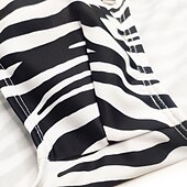 ieftine Costume de baie și pantaloni scurți de plajă-Bărbați Pantaloni Scurți de Înot Boxeri înot Slipi înot Dungi de Zebră Cordon Uscare rapidă Elastic Respirabil Costume de Baie Pantaloni Surfing Sporturi Acvatice  Înot Vară
