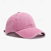 billiga Baseballkeps herr-Herr Basebollkeps Gul Rodnande Rosa Bomull Slät Mode Dagligen Ledigt Ledigt Dagligen Utomhus Ensfärgat Solskydd Solskyddskräm