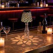 baratos Luzes de paisagem-1 unidade de luminária solar LED para rolha de garrafa, luminária para garrafa de vinho, luz embutida para sala de estar, sala de jantar, bar, camping, decoração de mesa, luz de projeção vazada