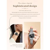 cheap Mechanical Watches-New Olevs Brand Ladies' Business Watch With Luminous Display, Calendar And Week Indication, Fully Automatic Mechanical Movement, Diamond-Set Rhombus Shape, Water-Resistant, Suitable For Casual And Spo