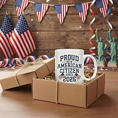 preiswerte Becher &amp; Tassen-Geschenkidee zur Einbürgerung in den USA 2026: Tasse für frischgebackene US-Bürger, Erinnerungsstück zur Einbürgerung, USA-Flaggen-Design, Glückwunschgeschenk für stolze US-Bürger
