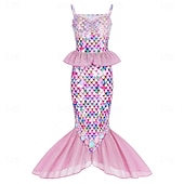  sereia Princesa sereia Vestidos Fantasia de festa temática Fantasias for Para Meninas Crianças Carnaval Baile de Máscaras Festa Feriado