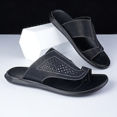 baratos Sandálias casuais-Sandálias masculinas confortáveis, leves e respiráveis, ideais para uso casual na praia e na piscina.