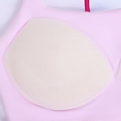 baratos Sutiã Esportivo-Mulheres Sustentação Média Regata com Bojo Sutiã de corrida Delgado Good Top Acolchoado Academia Exercício Corrida Leve Elástico Respirável Amarelo Rosa claro Azul Cor Sólida