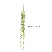 levne Umělé rostliny a zeleň-6 ks umělých perlových šňůrek, závěsné rostliny, imitace sukulentních popínavých rostlin, nástěnná zeleň na pozadí pro domov, svatbu &amp;venkovní dekorace