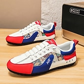 economico Sneakers Casual-sneakers casual da uomo in similpelle, comfort e stile premium, perfette per l'uso quotidiano