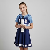  Märchen Tierdetektiv Tier Kaninchen Kleid Themenparty-Kostüm Cosplay for Mädchen Kinder Karneval Kindertag Buchwoche Täglich