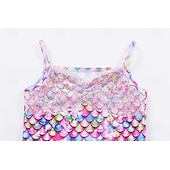  sereia Princesa sereia Vestidos Fantasia de festa temática Fantasias for Para Meninas Crianças Carnaval Baile de Máscaras Festa Feriado