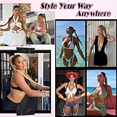 tanie Kucyki-Długi warkocz z kucykiem i gumką do włosów, DIY, owinięty wokół syntetycznej opaski do włosów, naturalny, miękki i puszysty styl dla kobiet, do codziennego noszenia, 34 cale, mieszany brąz