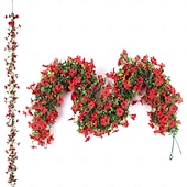 economico Fiore finti-Ghirlanda di fiori artificiali edera, confezione da 4 decorazioni da 1,8 m resistenti ai raggi UV, finte margherite rampicanti in seta, fiori appesi per casa, giardino, matrimonio, decorazioni