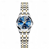 ieftine Ceasuri Quartz-ceas de damă, ceas de lux cu farmec pentru femei, decorațiuni cu diamante, funcție de calendar, afișaj cu lumină de noapte, ceas casual la modă pentru femei, cele mai bune accesorii pentru femei și