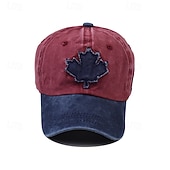 cheap Event &amp; Party Supplies-Vintage Canada Baseball Cap Maple Leaf Embroidered  Distressed Retro Dad Hat, Adjustable Cotton Outdoor Snapback Trucker Style, Unisex Casual Streetwear