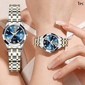 ieftine Ceasuri Quartz-ceas de damă, ceas de lux cu farmec pentru femei, decorațiuni cu diamante, funcție de calendar, afișaj cu lumină de noapte, ceas casual la modă pentru femei, cele mai bune accesorii pentru femei și