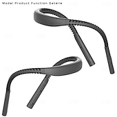 رخيصةأون أضواء القراءة-مصباح قراءة LED مرن للرقبة، مثالي للقراءة في السرير، بثلاثة ألوان وخمسة مستويات سطوع، قابل للطي وإعادة الشحن عبر منفذ USB، ومتين.