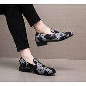 economico Mocassini-mocassini da uomo in similpelle con stampa mucca, alla moda e comodi, perfetti per occasioni semi-formali e uscite informali
