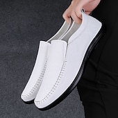 お買い得  スリッポンカジュアルシューズ-メンズのフェイクレザースリッポンローファー。スタイリッシュで快適なカジュアルウェア。