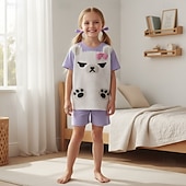 cheap Girls' Costumes-Korean Idol Inspired Pop Star T-shirt Shorts Pajamas Virtual Idol for Boys' Kid's Halloween Carnival Performance Comic Con Anime Expo