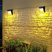 cheap Outdoor Wall Lights-Solar Wall Light Outdoor, IP65 Solar Powered Deck Lights Waterproof, LED Solar Sconce Lights Outdoor,for Steps Stairs Fences Wall Walkway Garden